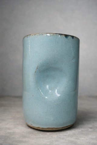 Kubek ceramiczny błękitny